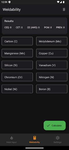Welding Toolbox 2 Screen 3