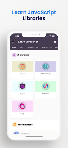 Screenshot of Learn JavaScript Offline