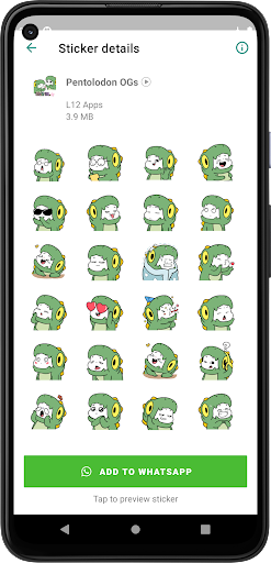 Dino Pentol Sticker for WA