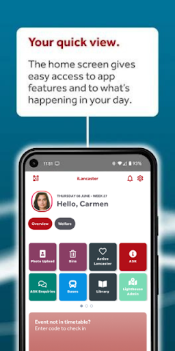 Android application iLancaster (Lancaster Uni) screenshort