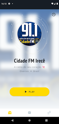 Android application Rádio Cidade FM Irecê screenshort