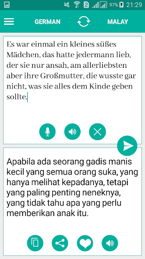 Android application Malay German Translator screenshort