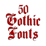 Cover Image of ดาวน์โหลด แบบอักษรสำหรับ FlipFont 50 Gothic  APK