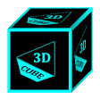 3D Flat Cyan Icon Pack