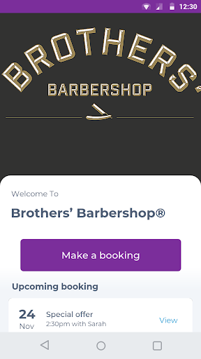 Android application Brothers’ Barbershop® screenshort