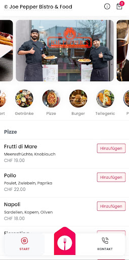 Android application Joe Pepper Bistro & Food screenshort