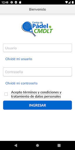 Android application Padel CMDLT screenshort