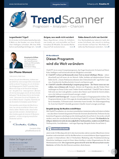 Die Trend-App Screen 3