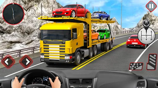 Truck Driving Car Transport