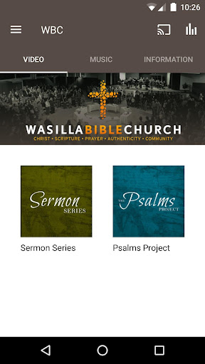 Android application Wasilla Bible Church screenshort