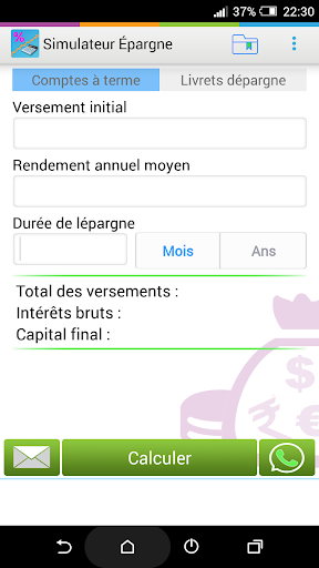 Aperçu de l'application