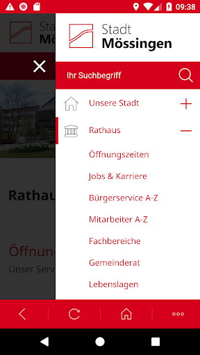 Mössingen Stadt-App Screen 2