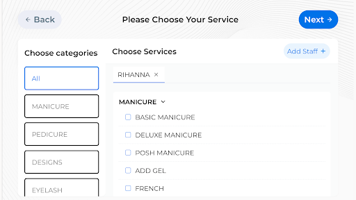 RICH Check-in Screenshot