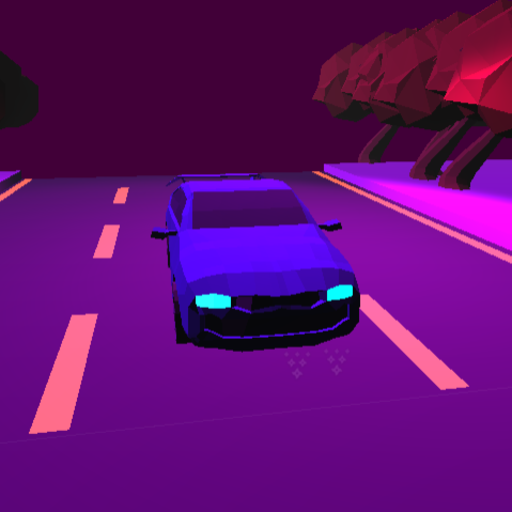 Neon Rider: neon traffic racer logo