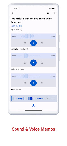 Screenshot of Voice Notes & Voice Memo +