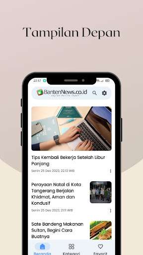 Android application BantenNews.co.id screenshort