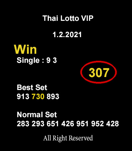 Thai lottery vip tips 2021