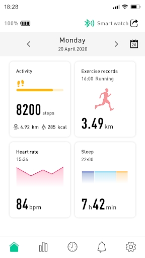 Screenshot of MSmartfit