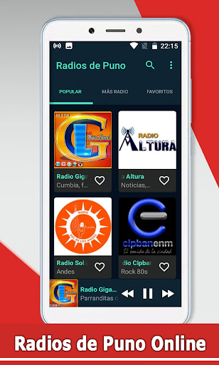 Android application Radios de Puno screenshort