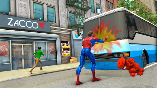 Android application Flying Spider Hero City Rescue screenshort