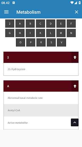 Android application Metabolism screenshort