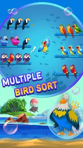Bird Sort Color Puzzle Game 3D