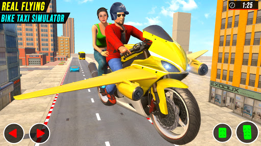Real Flying Bike Taxi Sim 2021 Mod (Unlimited Money) Download screenshots 1