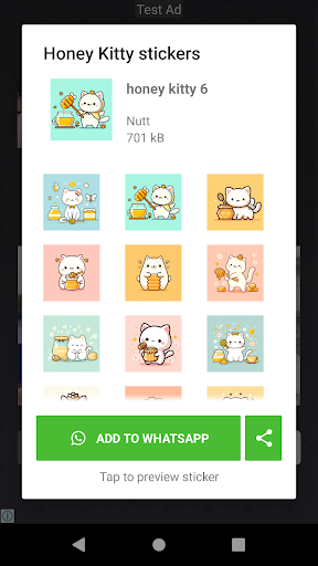 Honey Kitty Stickers Screen 2