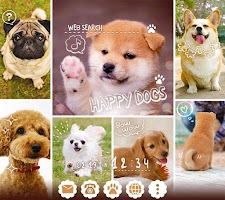 screenshot of Puppy Collage Theme