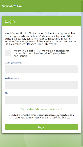 Android application Marchfelder Bank screenshort