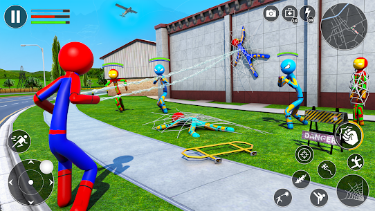 Stickman Rope Hero-Spider Game 3