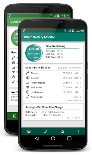 Android application GSam Battery Monitor screenshort