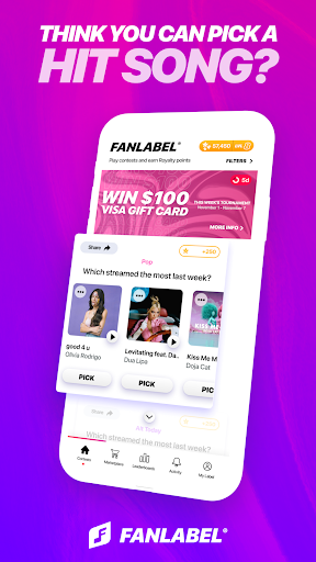 FanLabel - Daily Music Contests  screenshots 1