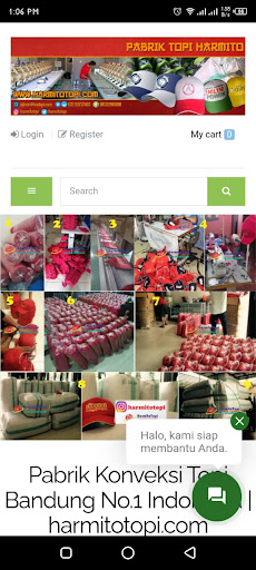 Android application Harmito Topi screenshort
