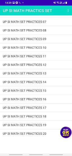UP SI MATH SET PRACTICES HINDI Screen 3