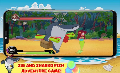 Zig & Sharko Skateboard Game