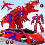 Cover Image of 下载 Limo Car Dino Robot Car Game 95 APK