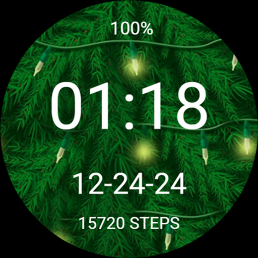 Christmas Tree Lights Xmas Logo