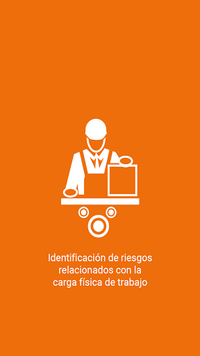 Android application Carga física-Identificación screenshort