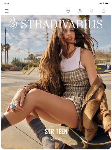 Screenshot of Stradivarius - Clothing Store