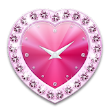 Heart clock widget -Me Clock icon