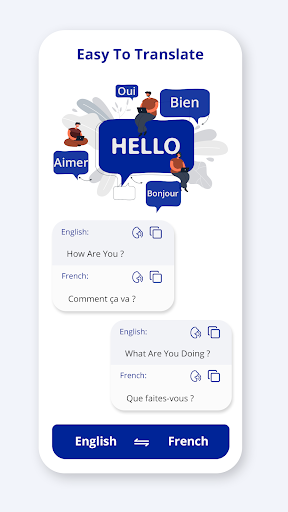 Android application French English Translator screenshort