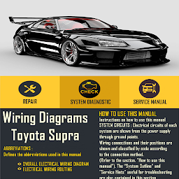 Wiring Diagrams Toyota Supra 아이콘 이미지