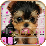 Cover Image of 下载 Cute Tongue Cup Puppy Keyboard Theme 1.0 APK