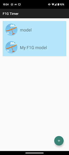 Android application F1G Timer screenshort