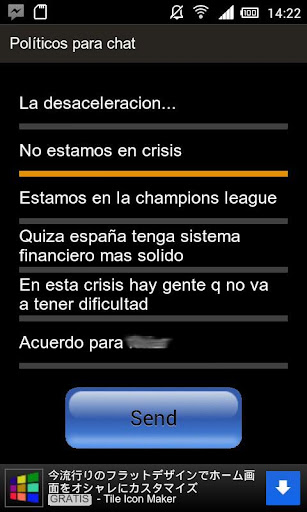 Políticos para Chat  WhatsUp