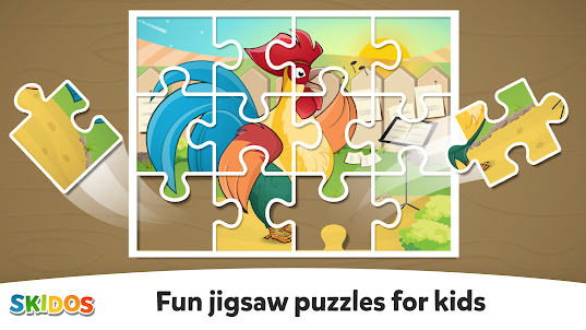 Animal puzzle games for kids