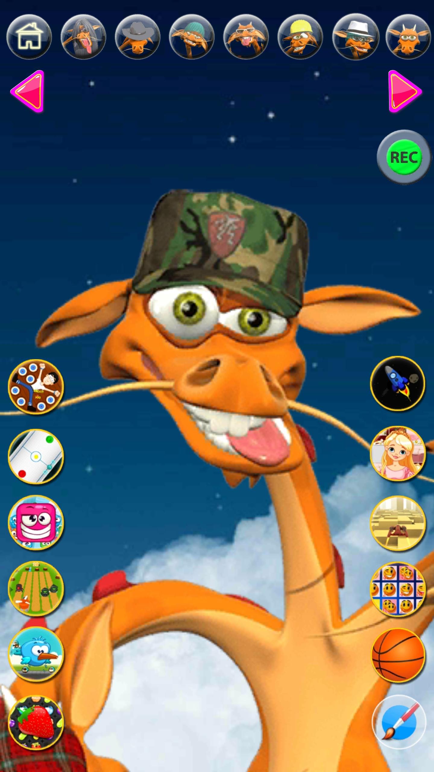 Android application Talking 3 Headed Dragon screenshort