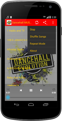 Dancehall MUSIC Radio Screen 3