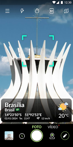 Visualização do aplicativo